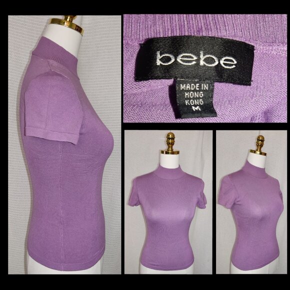 bebe Tops - bebe | short sleeve knit top | Size Medium
